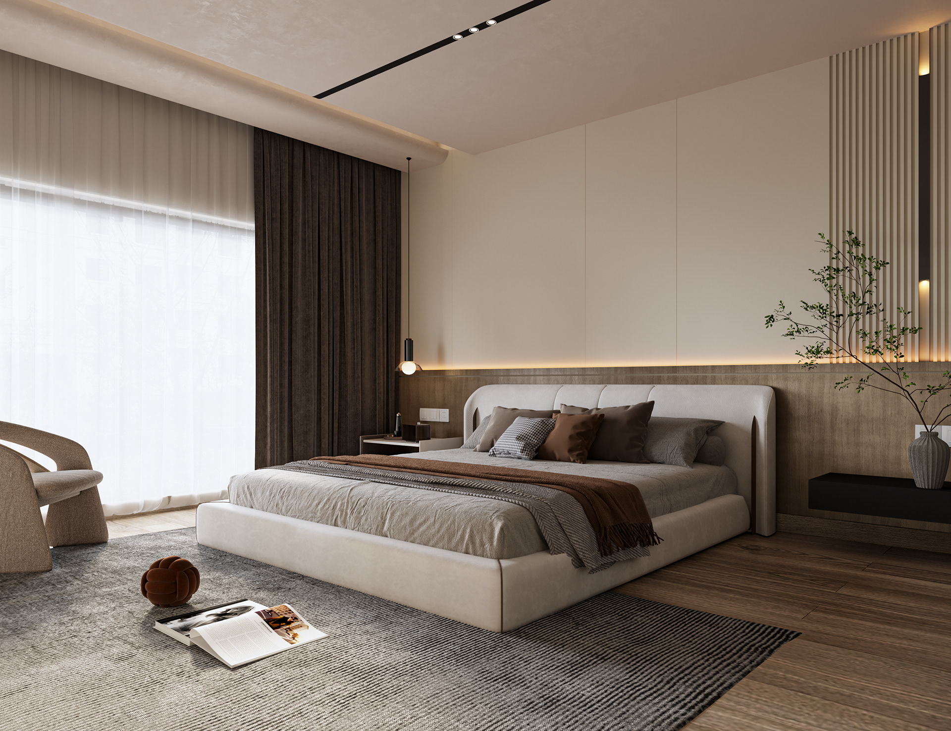 极简主义主卧设计丨ASER WALEED-4