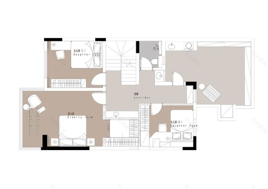 科为城墅现代法式叠墅丨青马别墅设计-58