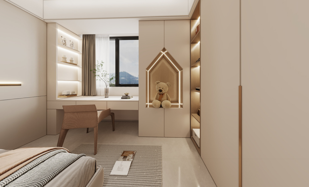 泉州高山花苑现代简约三房丨中国泉州丨华浔品味装饰福建总部-27