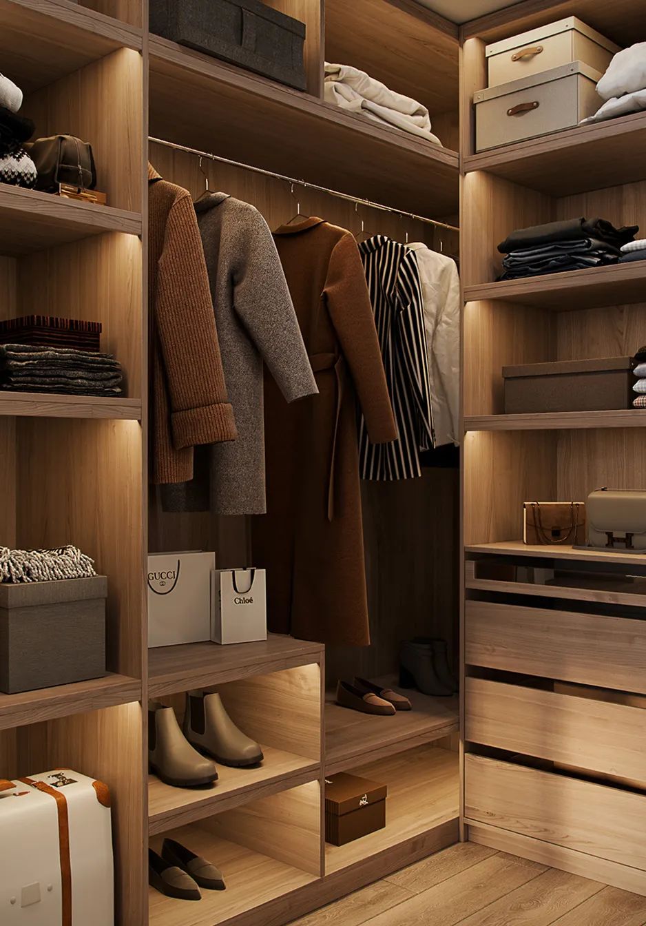 85㎡现代轻奢三居室设计丨Alexander Bocharov-66