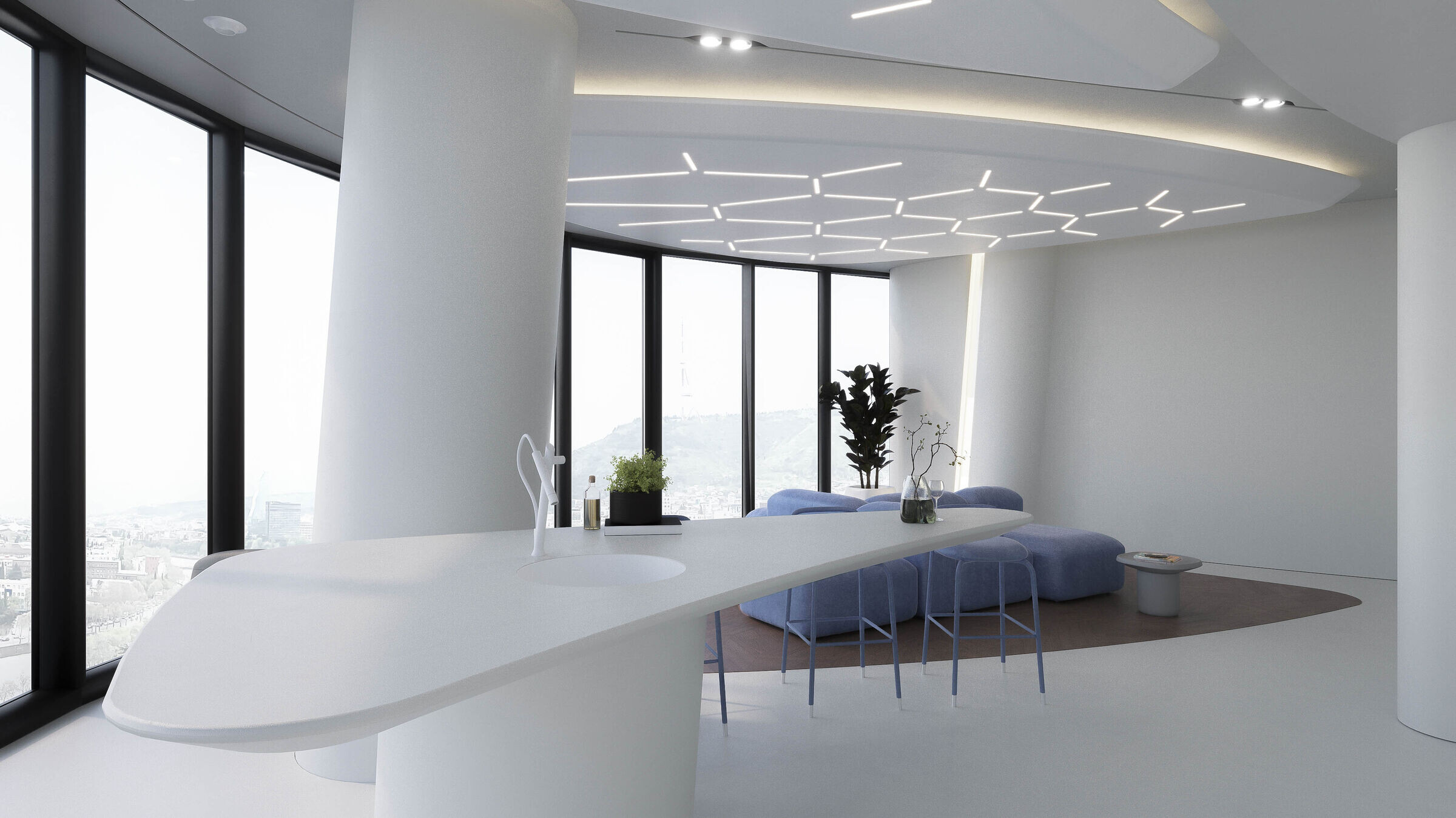 曲线玻璃幕墙打造动态空间丨STIPFOLD-7