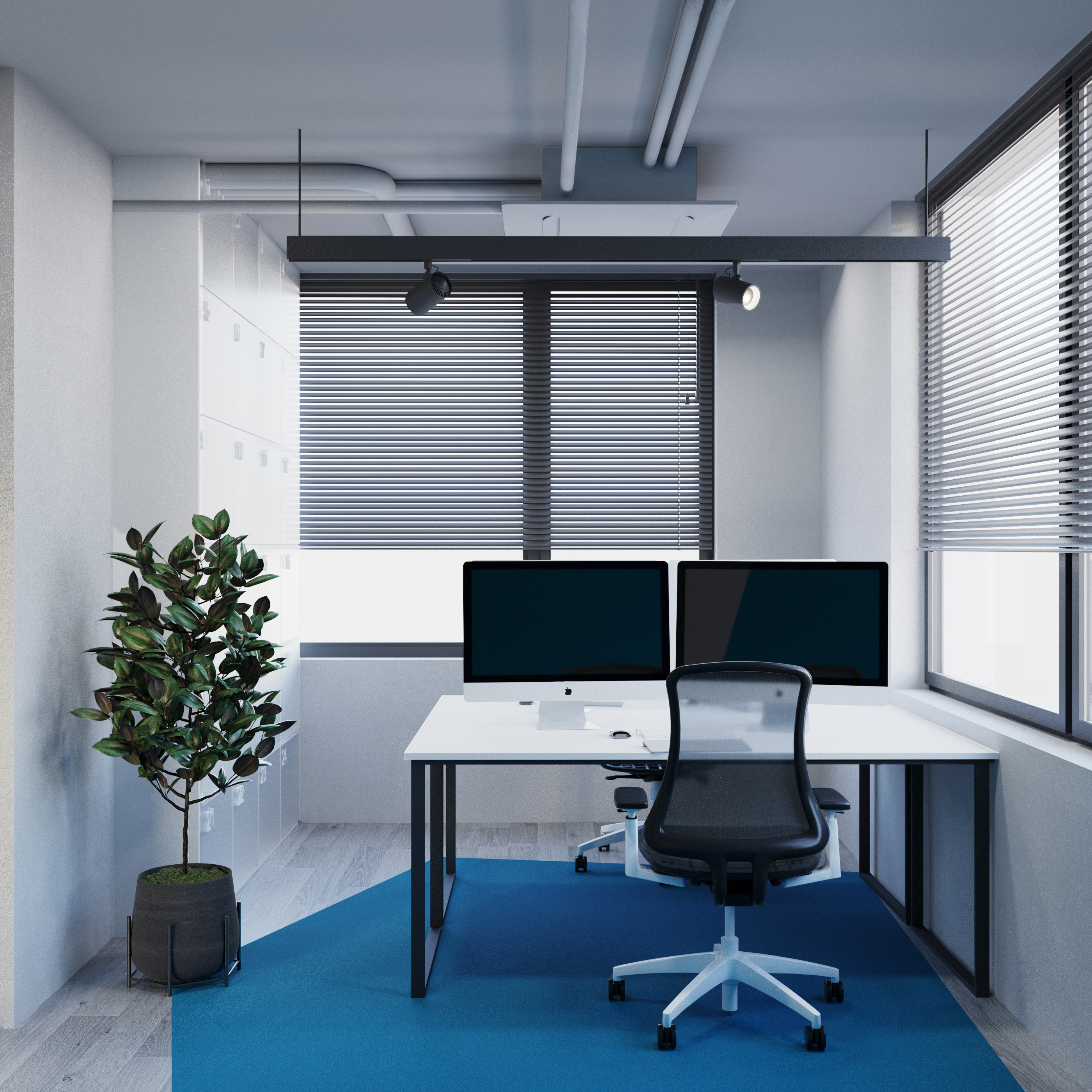 工作区办公室丨瑞士苏黎世-4