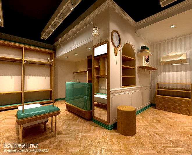 8万元购物空间80平米装修案例·效果图  天使宝贝新形象丨杭州匠新品牌设计有限公司-12