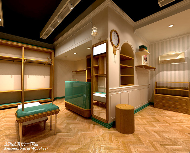 8万元购物空间80平米装修案例·效果图 天使宝贝新形象丨杭州匠新品牌设计有限公司-12