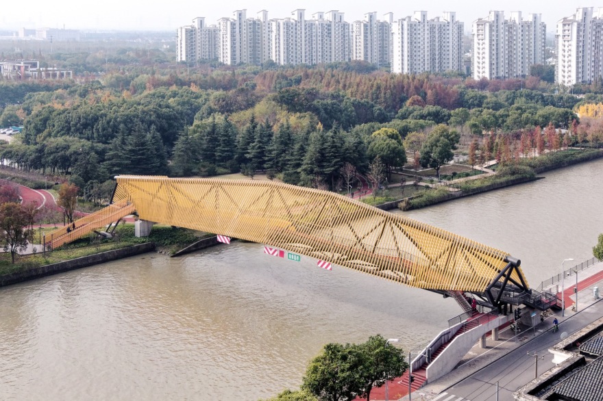 百穗桥·青浦南箐园北侧人行桥丨中国上海丨致正建筑工作室+博风建筑-5