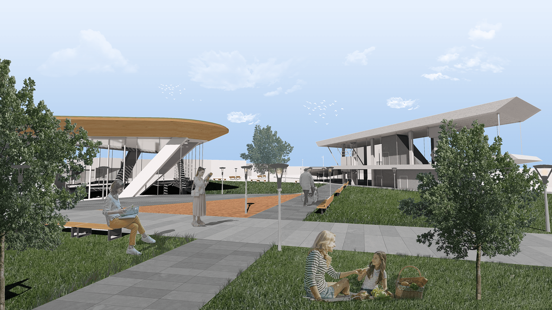 埃里温埃雷布尼行政区公共空间城市组织项目丨亚美尼亚-25