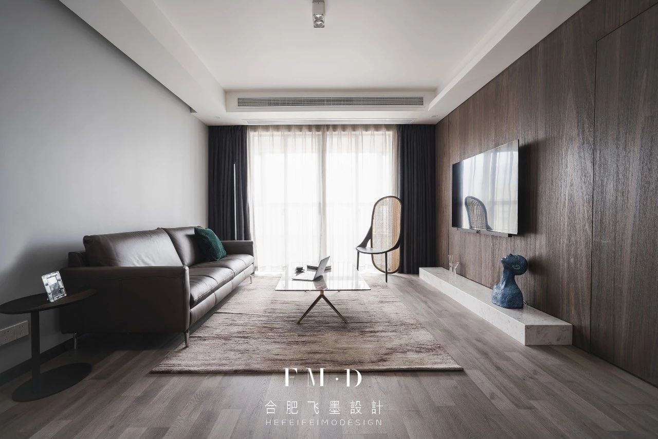 130㎡简约商务风家居,无主灯、中西厨、超级收纳...-1