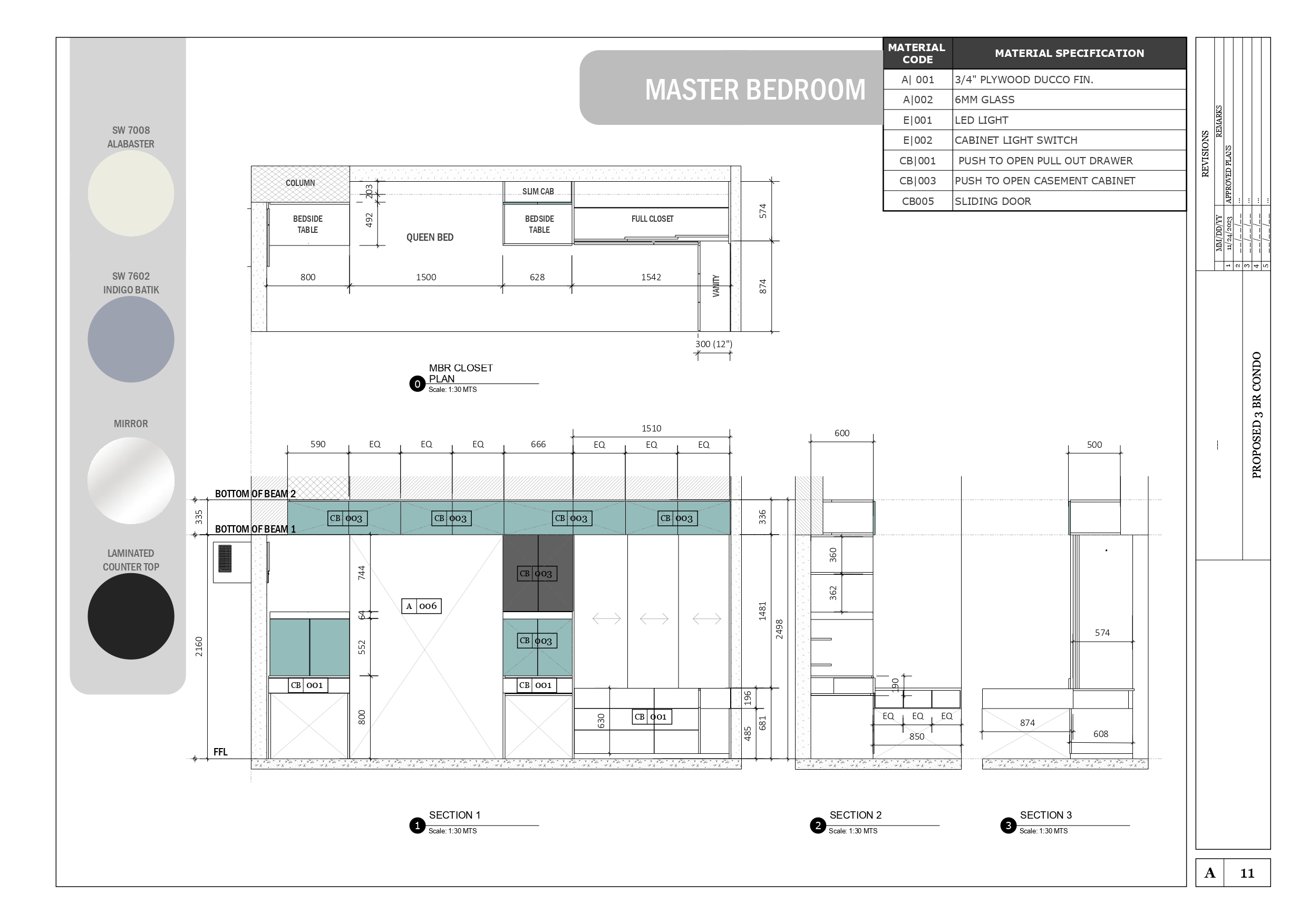 3 bedroom full interior fitout-10