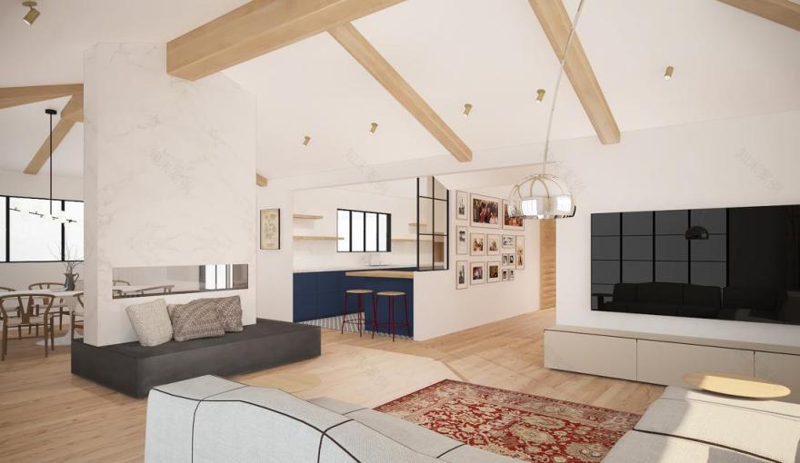 温馨复古两居室-7