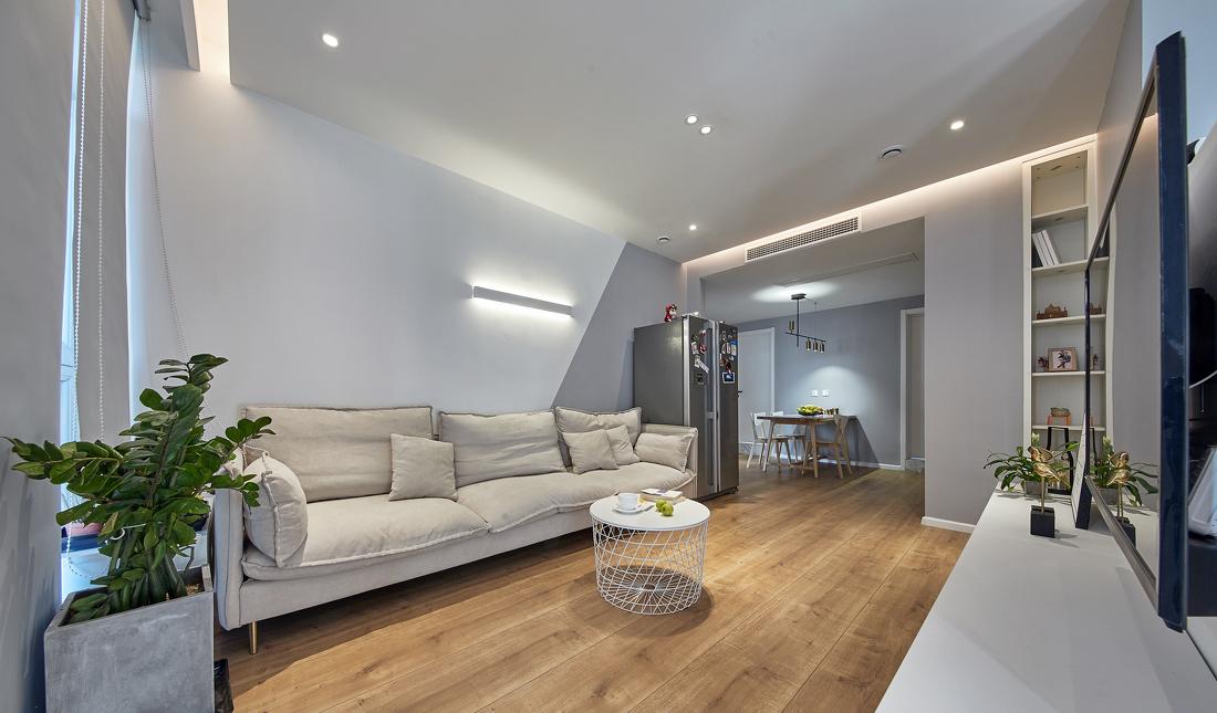 北漂航空家庭的简约宜居改造-3