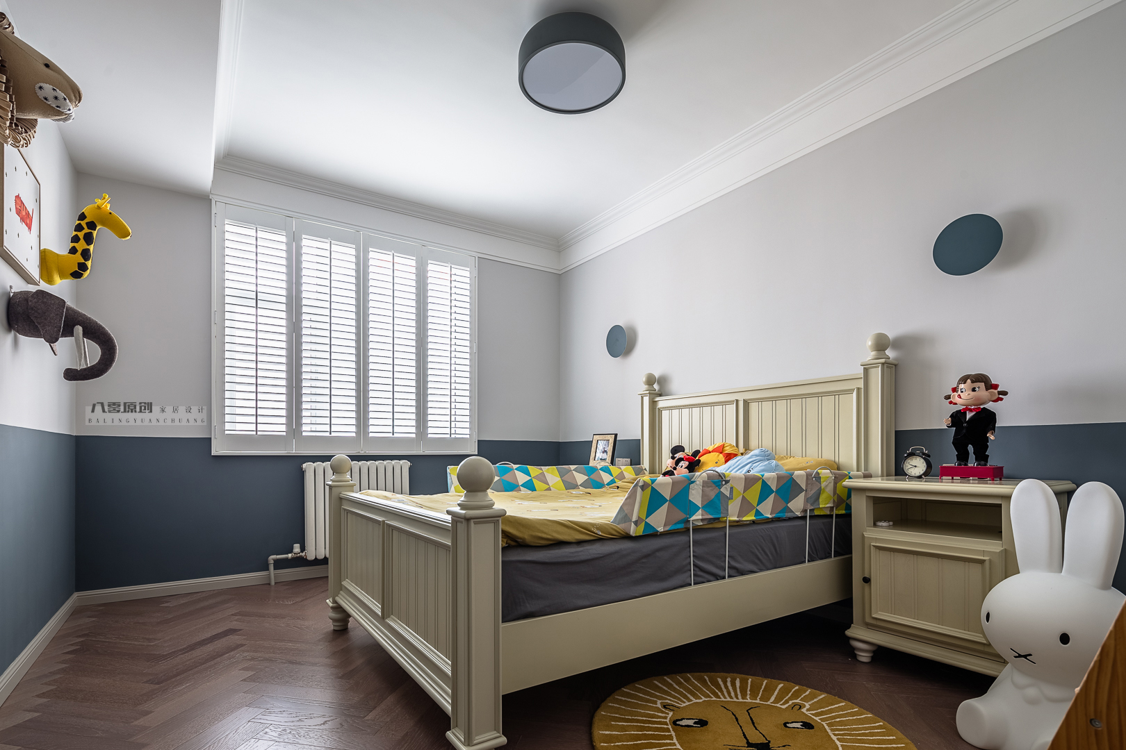 暖享时光 | 淄博颐丰花园 175㎡美式复古风全案设计-40