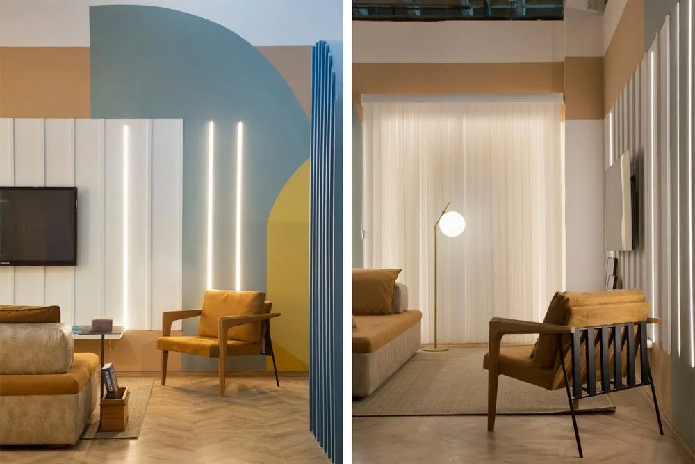 巴西里约热内卢 40 平米糖果色公寓，曲线与色彩的完美融合-24