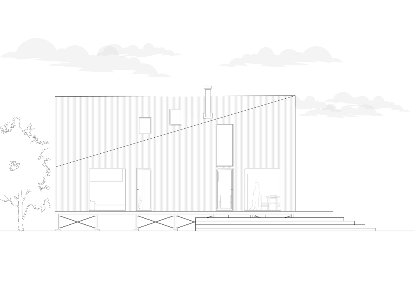 智利 Puerto Varas 的斜脊别墅丨Estudio Diagonal-36