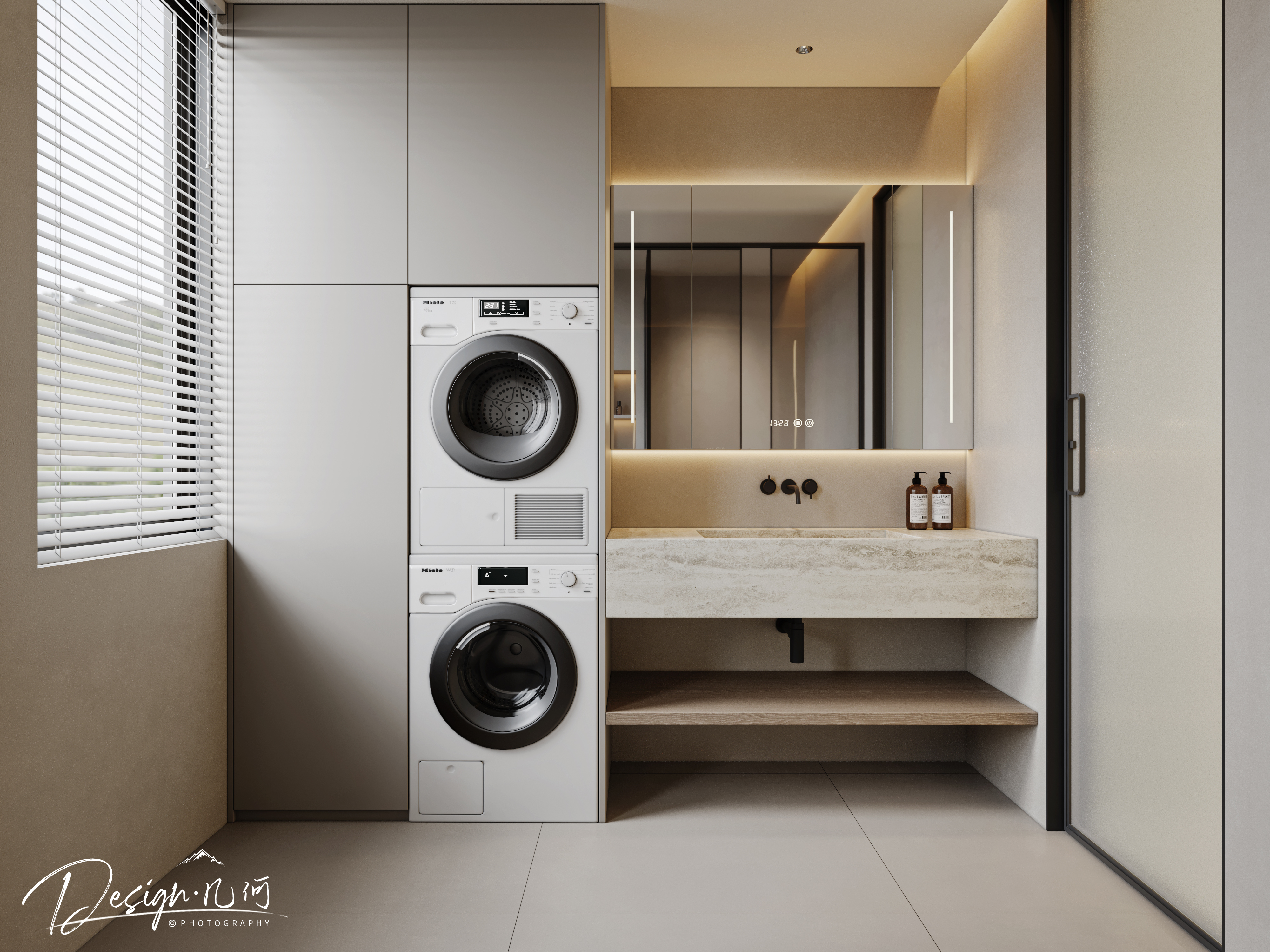 几何空间视觉表现 | 吾悦公馆现代复试客餐厅-6