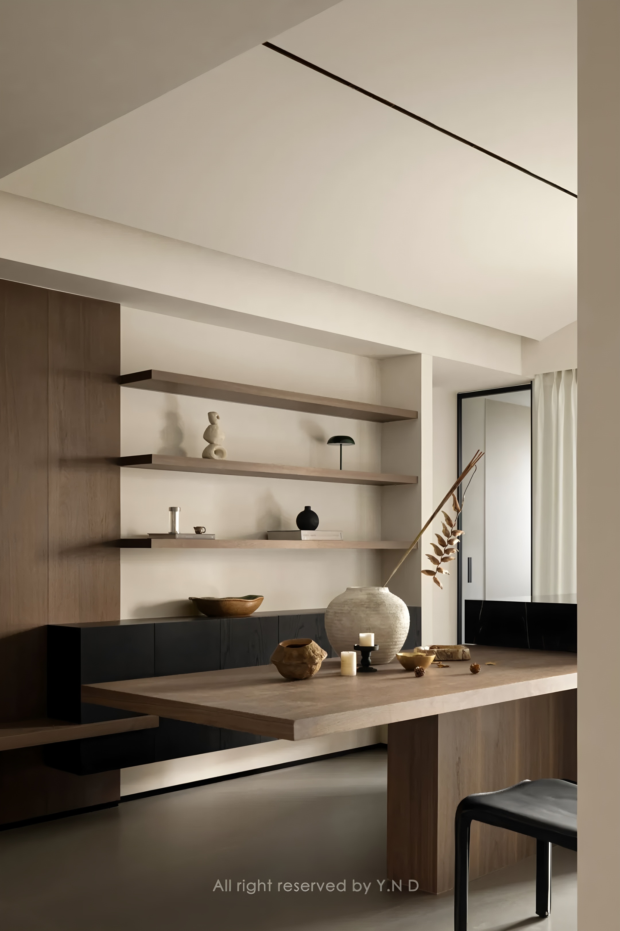 黑咖系 广东·汕头160m²住宅设计丨中国汕头丨伊诺设计Y.N Design-43