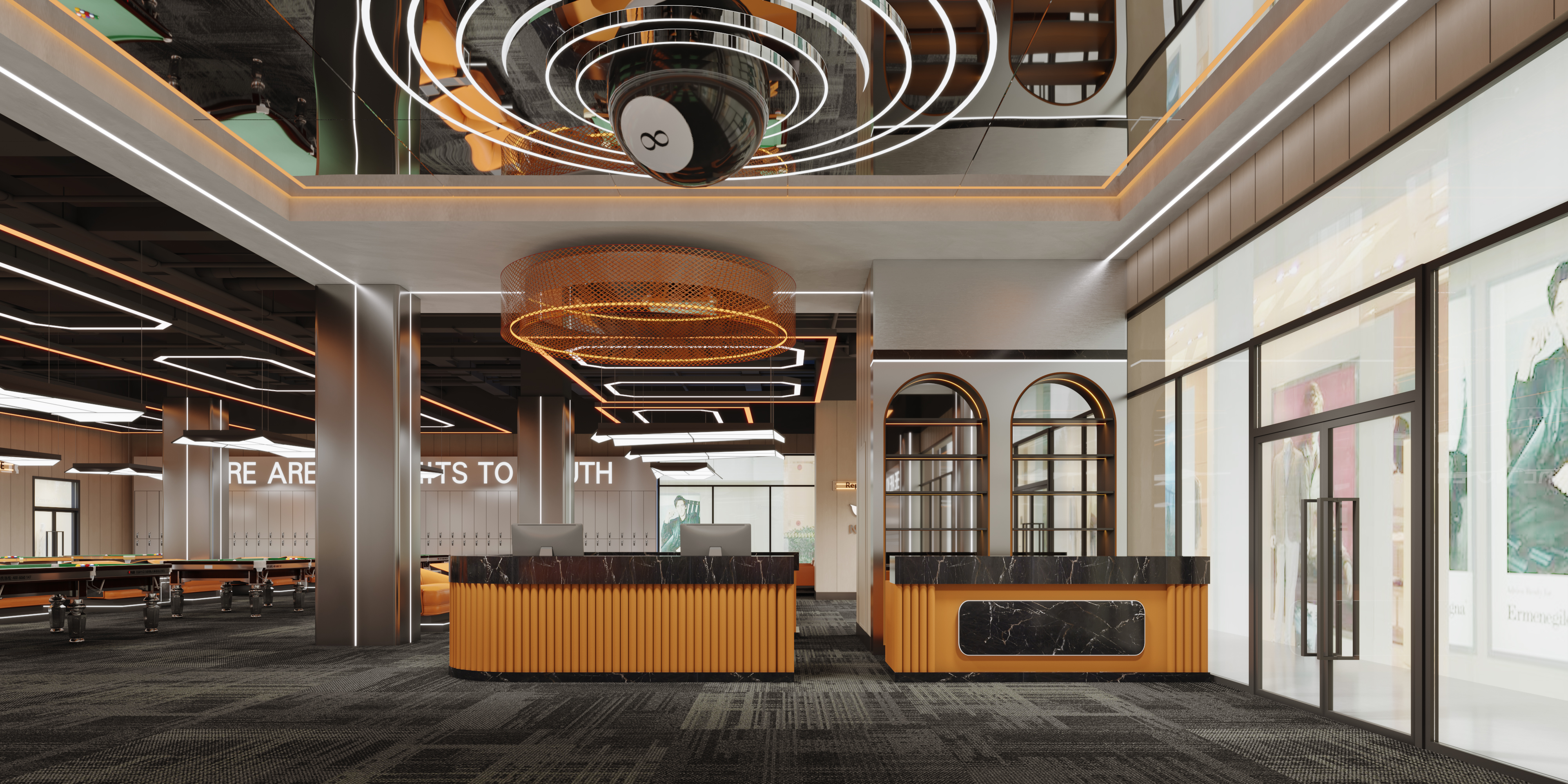 工装台球厅——佐尚视觉-7