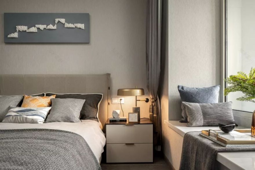 岛城绿如蓝——派尚设计青岛卓越·维港样板房-17