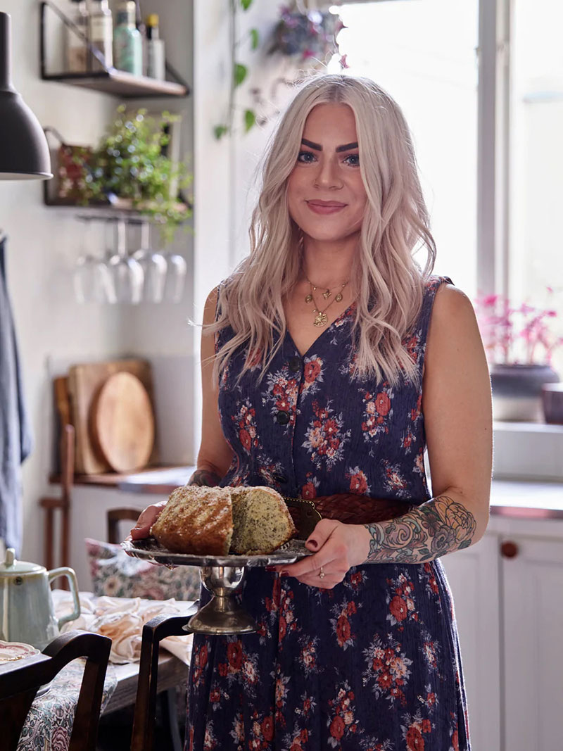 瑞典百年公寓的复古花卉之旅-9