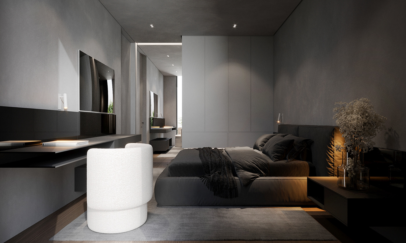 610㎡高级灰色系住宅设计 超精致！-15