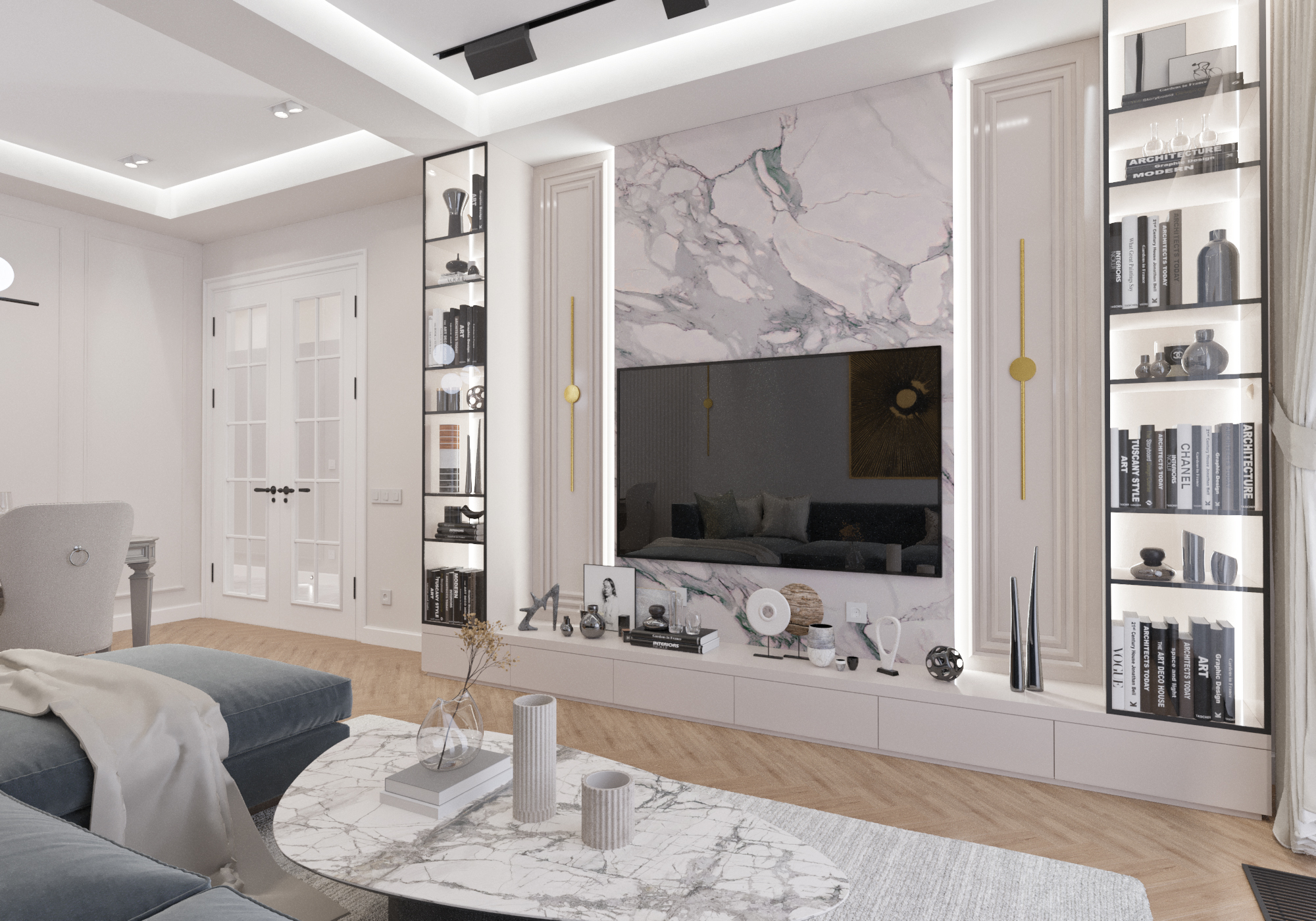 Apartment design 113m2 + Terrace 20m2. Tashkent-7