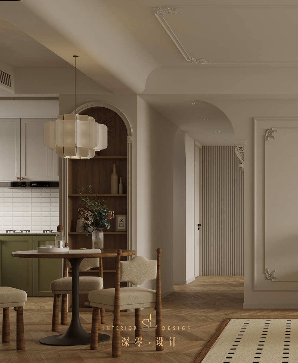 茶色复古家庭空间设计-5