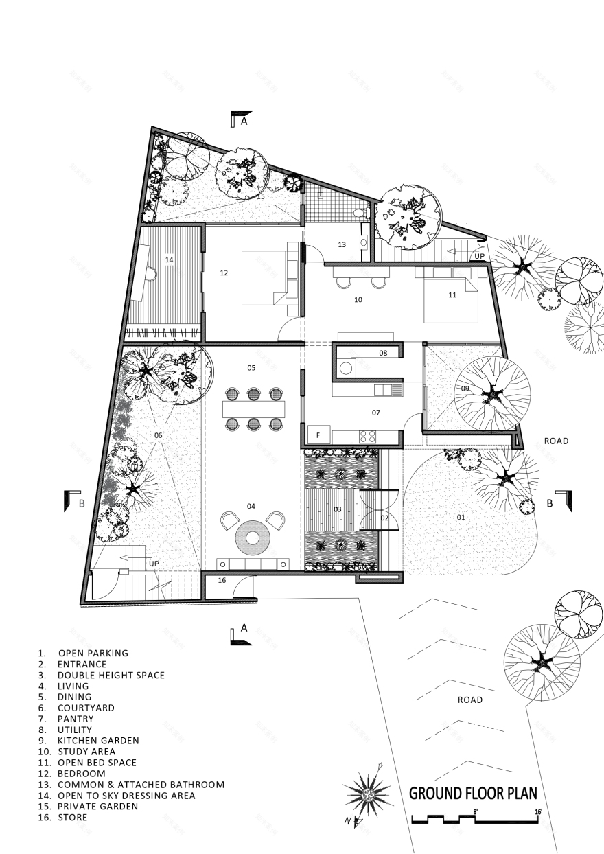 生活连续体工作室与住宅丨斯里兰卡丨Damith S Munasinghe Associates-36