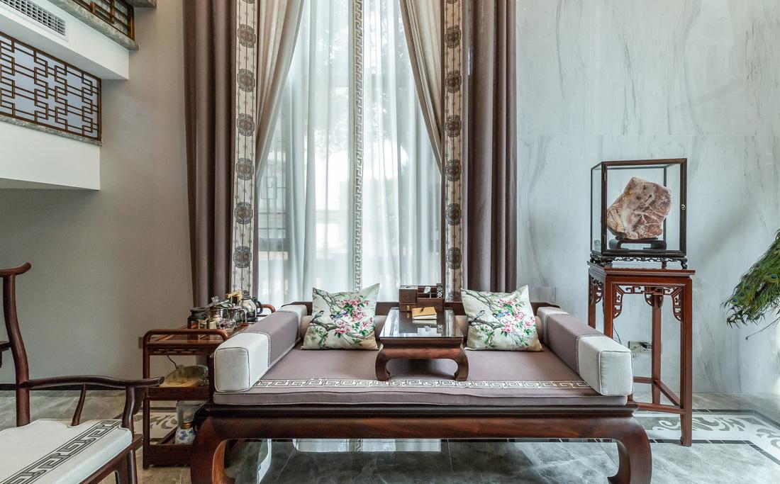 九艺装饰丨别墅丨【优雅中式】东方极境-2
