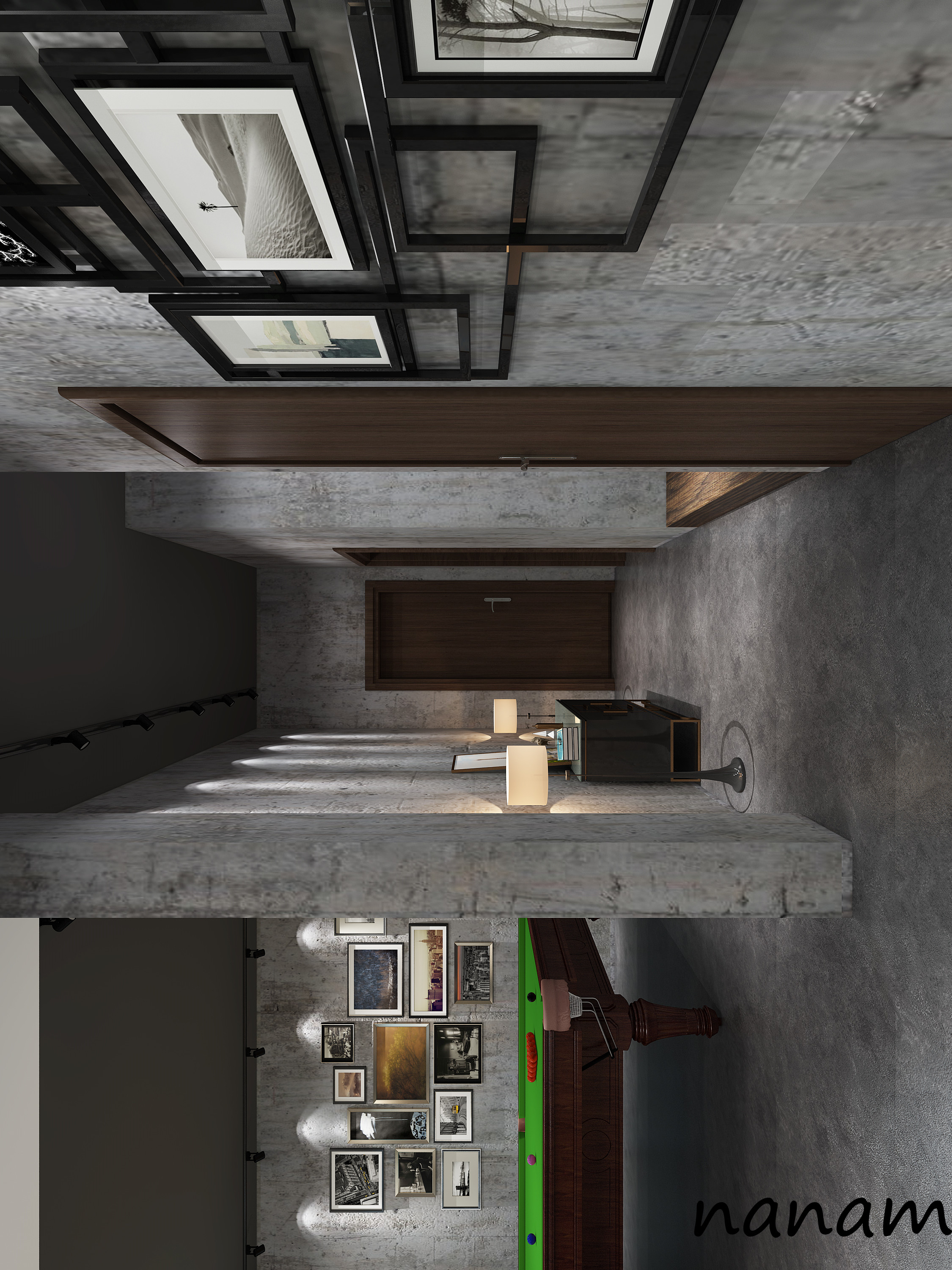 现代黑白灰简约风室内设计-10