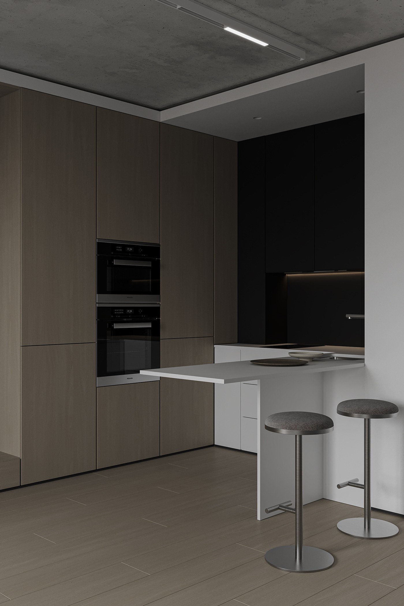 40平 灰色调 简约公寓设计！-3