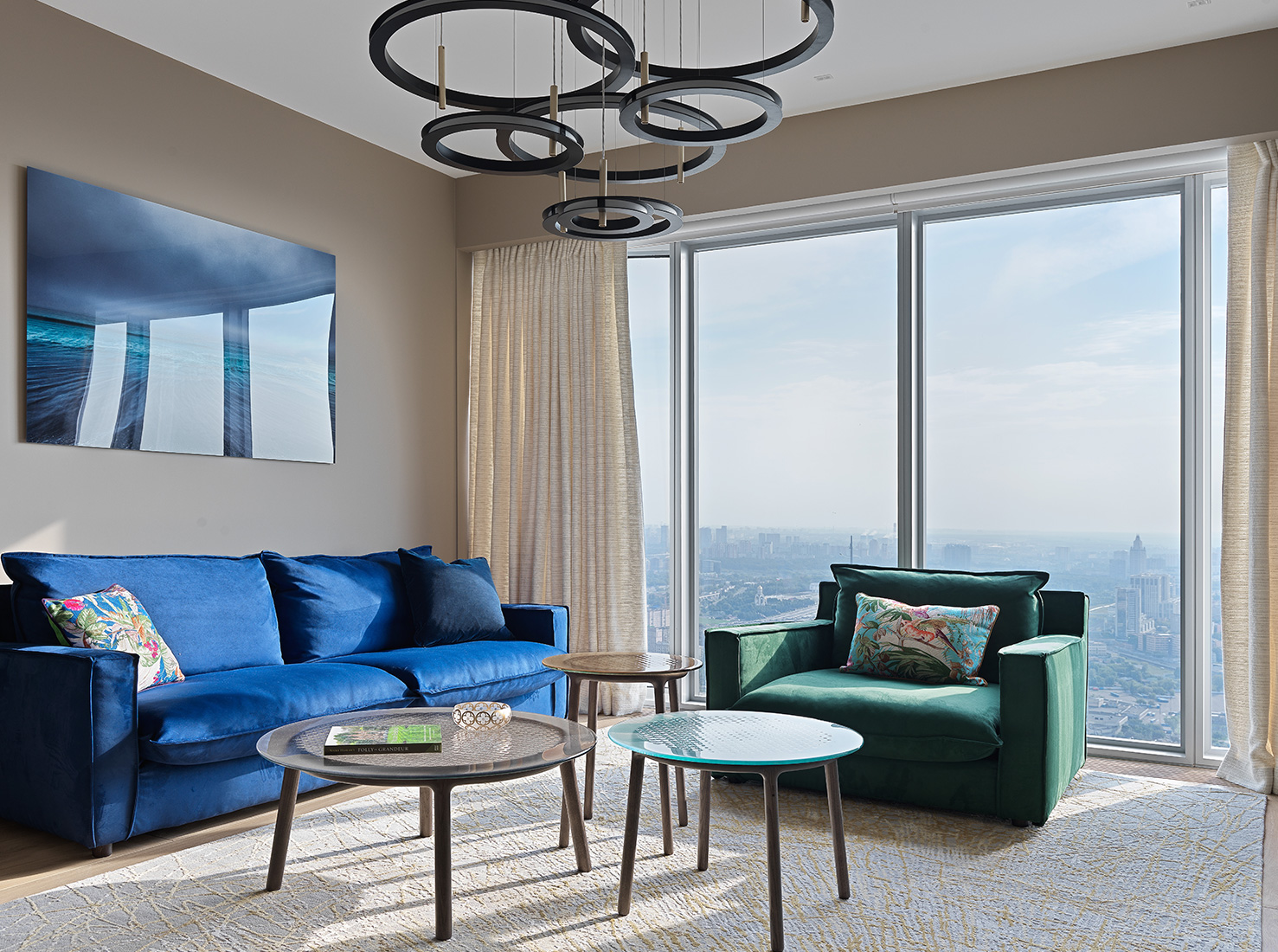 莫斯科塔尖上的豪华公寓 | 自然与现代的完美结合-13