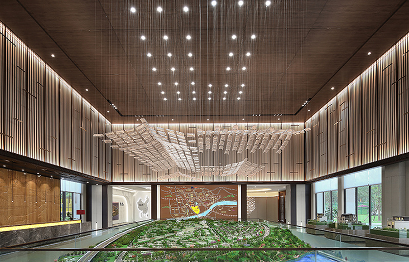 富春山居销售中心 | 山水意境与现代艺术的共生-2