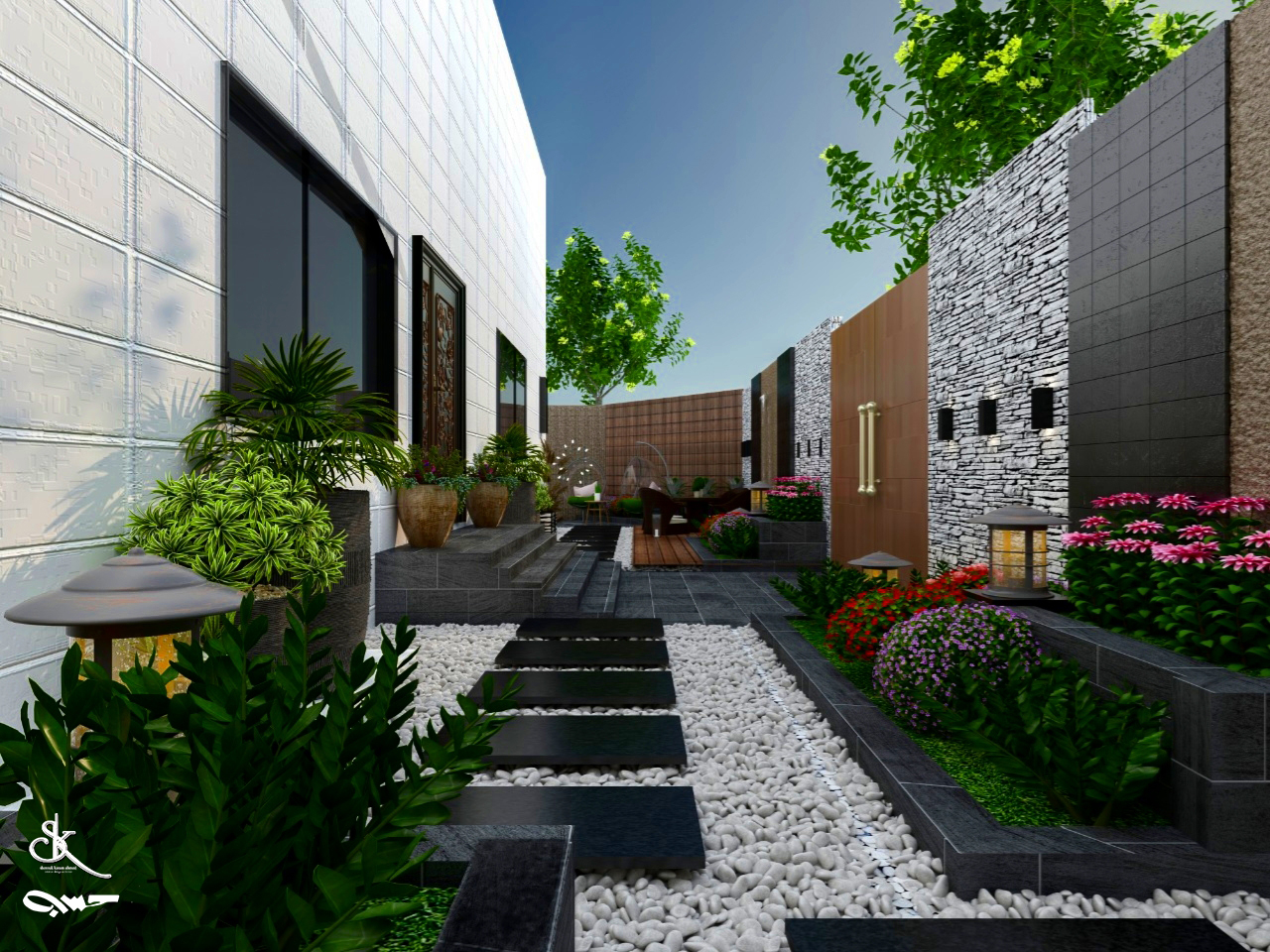 Private Villa Landscape KSA-4