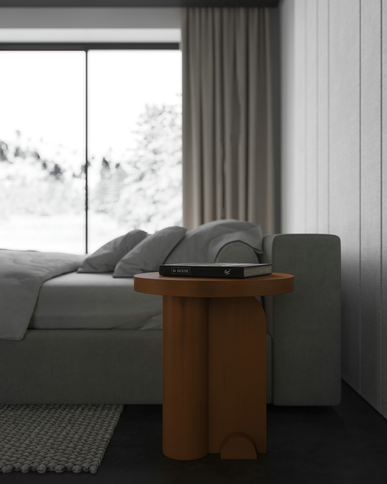 100㎡高级灰色系公寓设计 超高级的质感！-10