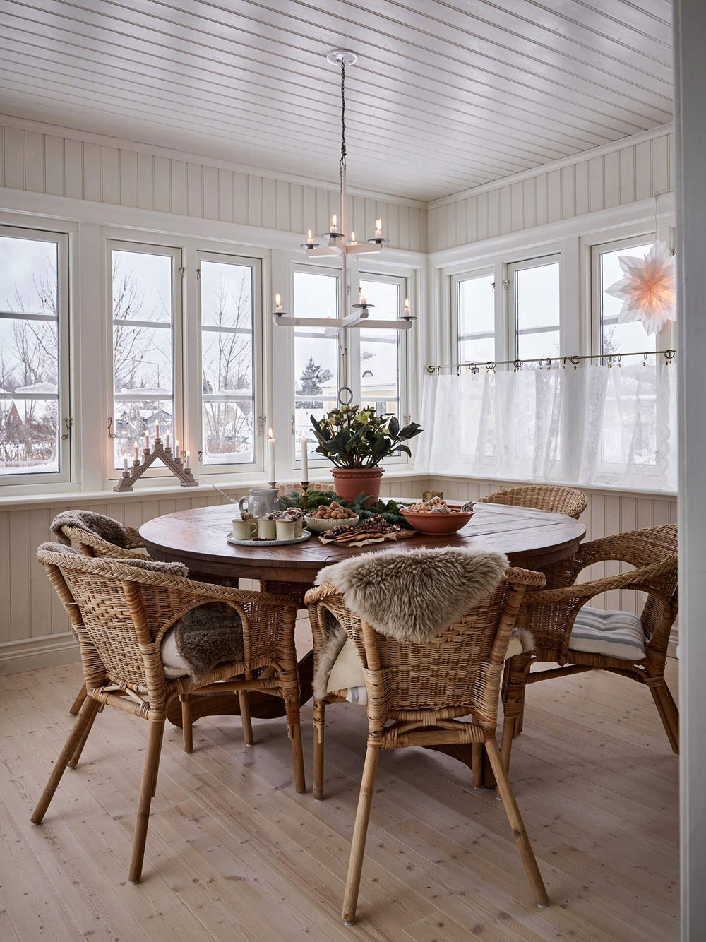 瑞典乡村的温馨冬季之家-10