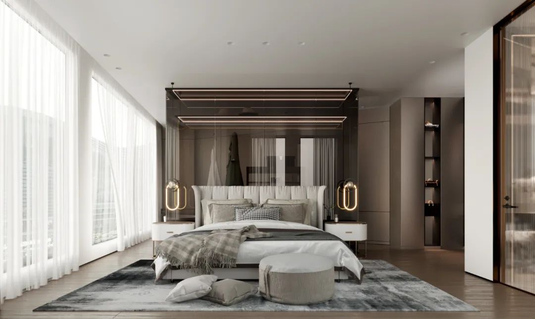 复地金融岛 390㎡现代轻奢家居，温馨舒适与时尚品质的完美融合-35