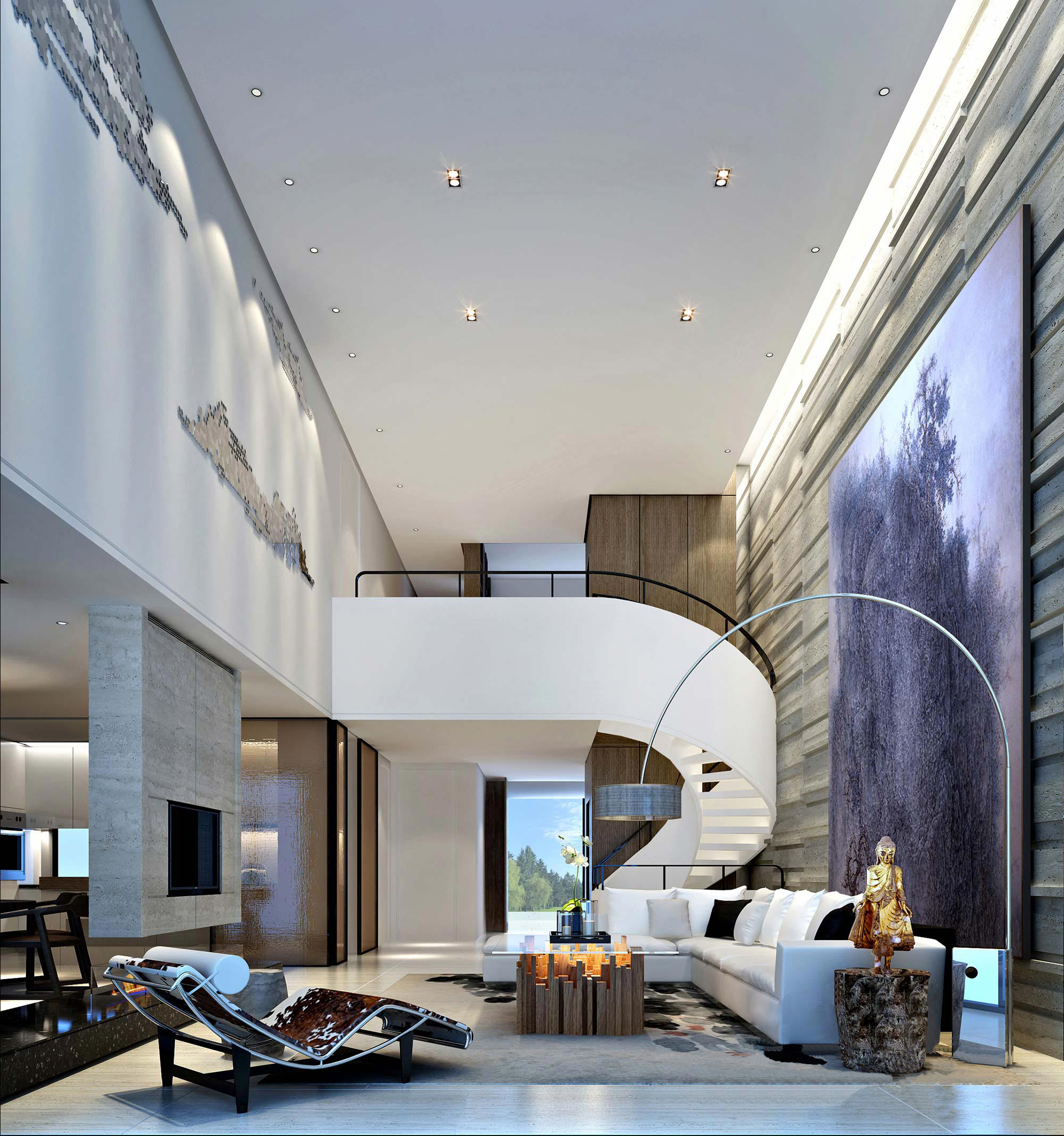 新中式 中式古典 奢华家装别墅样板房-16-25