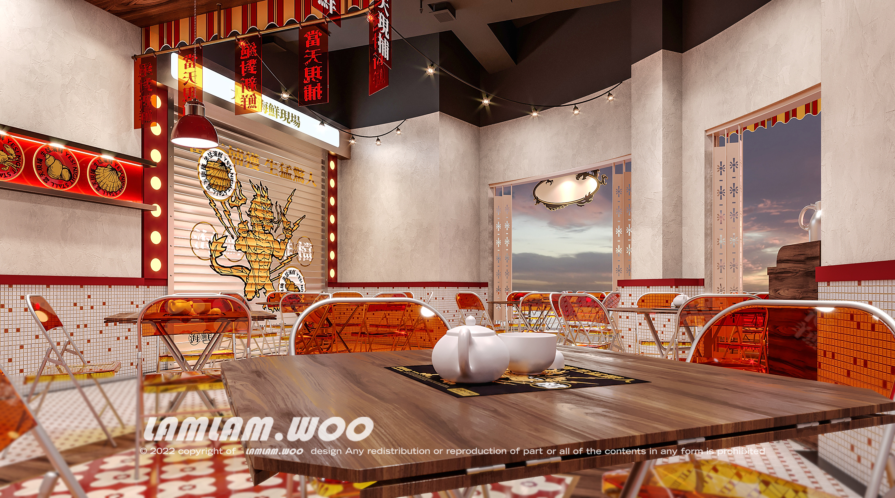 原创空间设计｜YES! 也是海鲜大排档-17