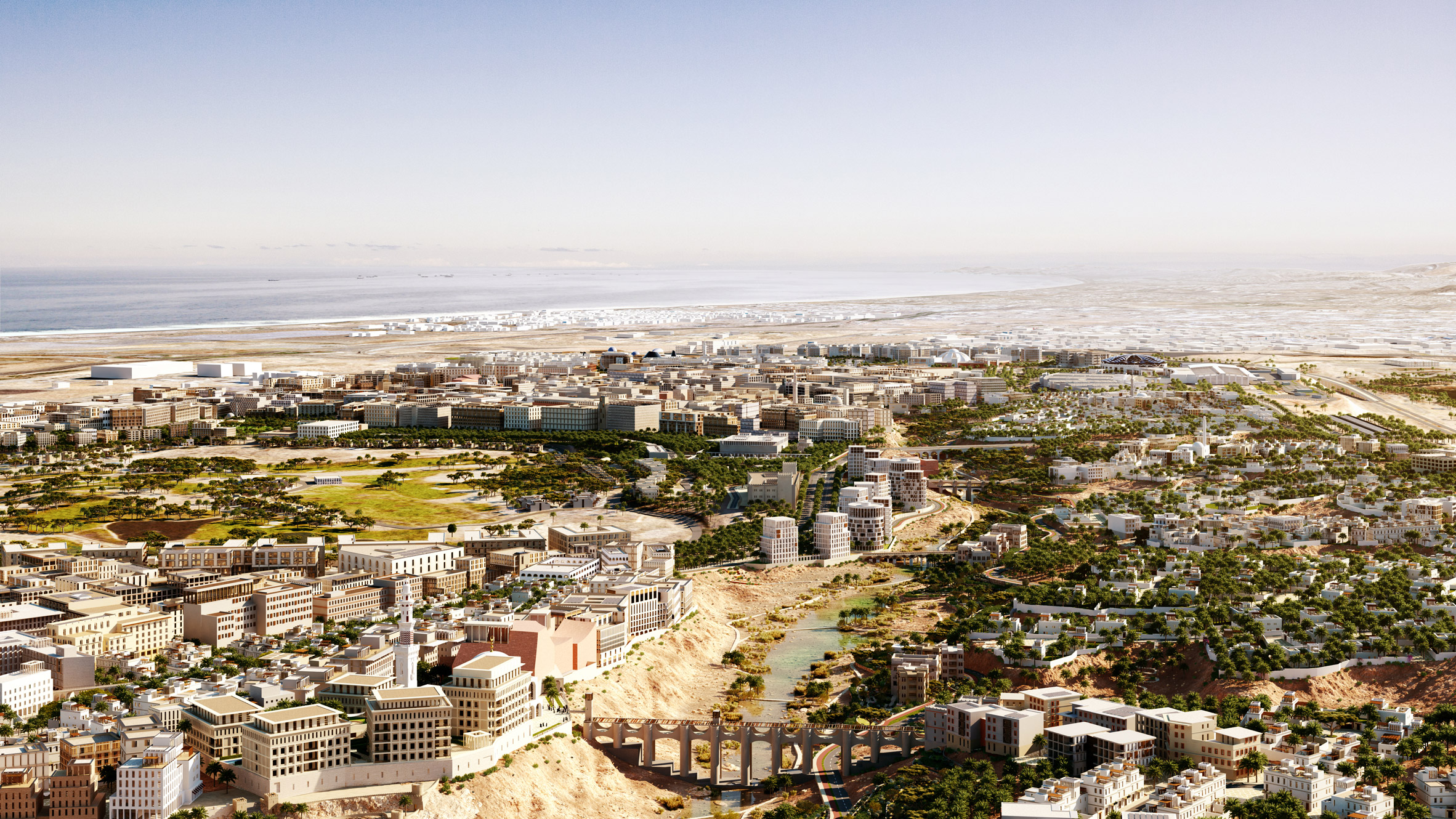 Allies and Morrison challenges "identikit urbanism" with new city for Oman-0