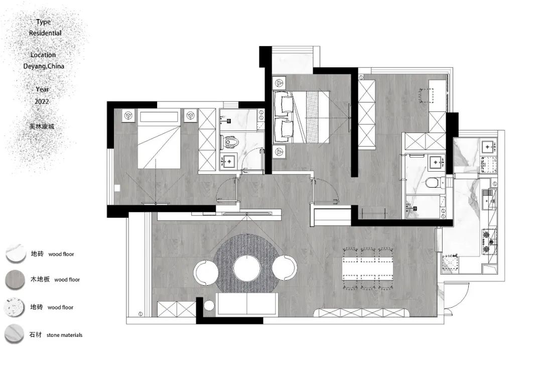 奶油色空间营造恬静温柔的居家氛围丨中国德阳丨憬致 | Design-19