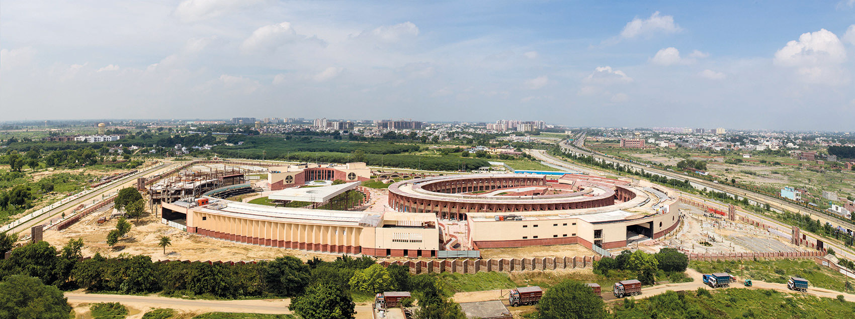 印度红拱螺旋城市市集-Avadh Shilpgram / Archohm Consults-9