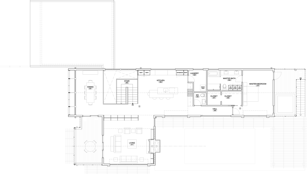 美国蒙淘克门罗街道别墅丨berg design architecture-26