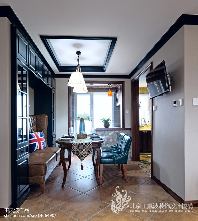 40万元二居120平米装修案例（美式混搭人文情怀三口之家）丨中国海淀丨王凤波设计机构-21