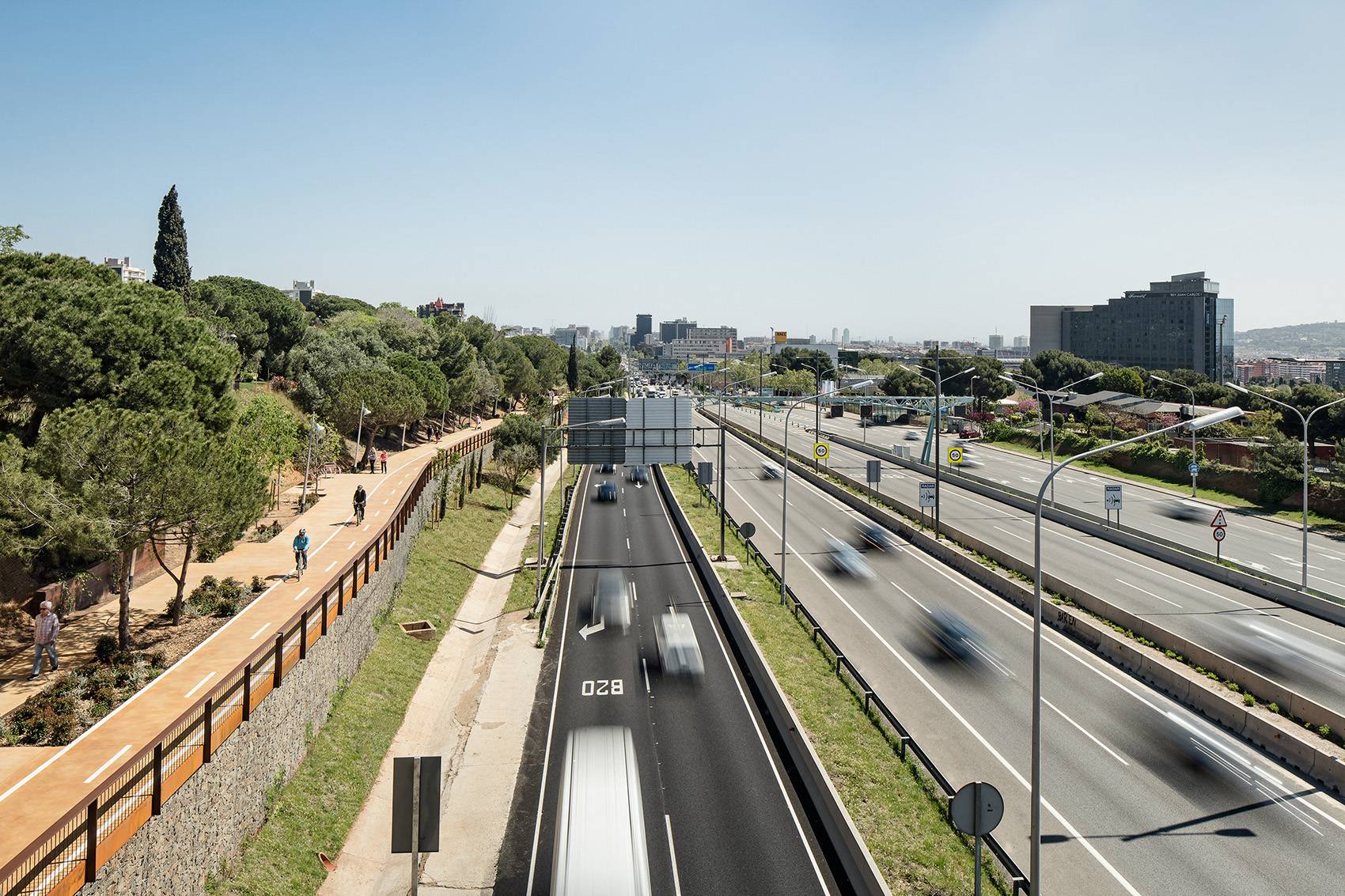 西班牙自行车道和人行道改造景观-7