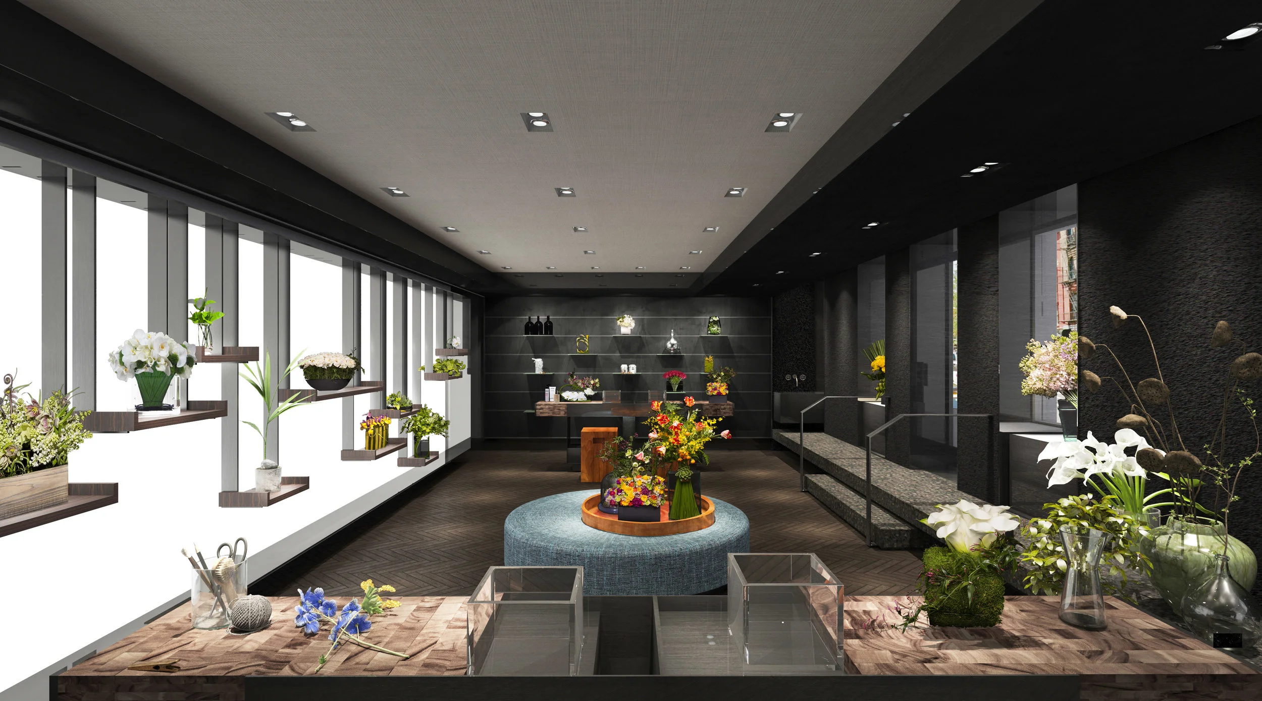 Ovando Floral Gallery花卉画廊设计丨美国纽约丨Rockwellgroup,THOM ORTIZ DESIGN LLC-9