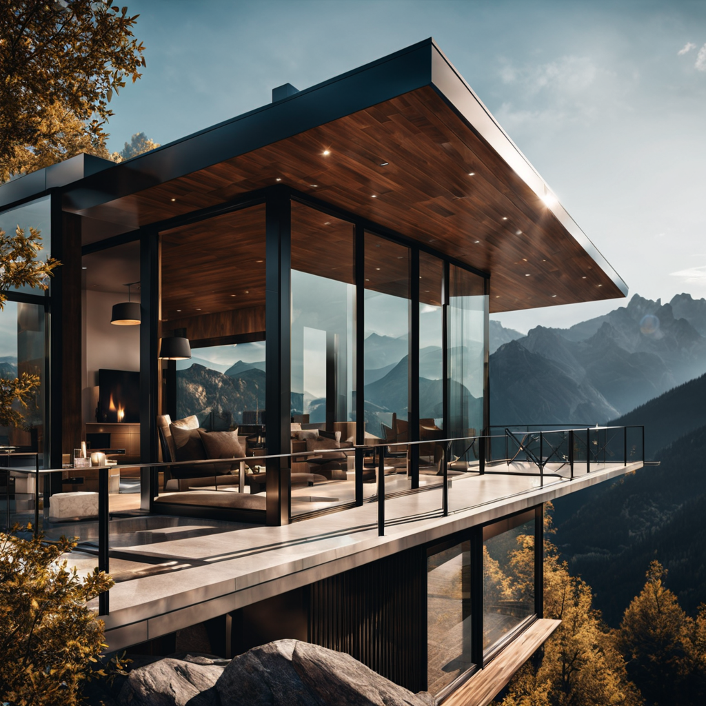 玻璃和钢结构房屋-14