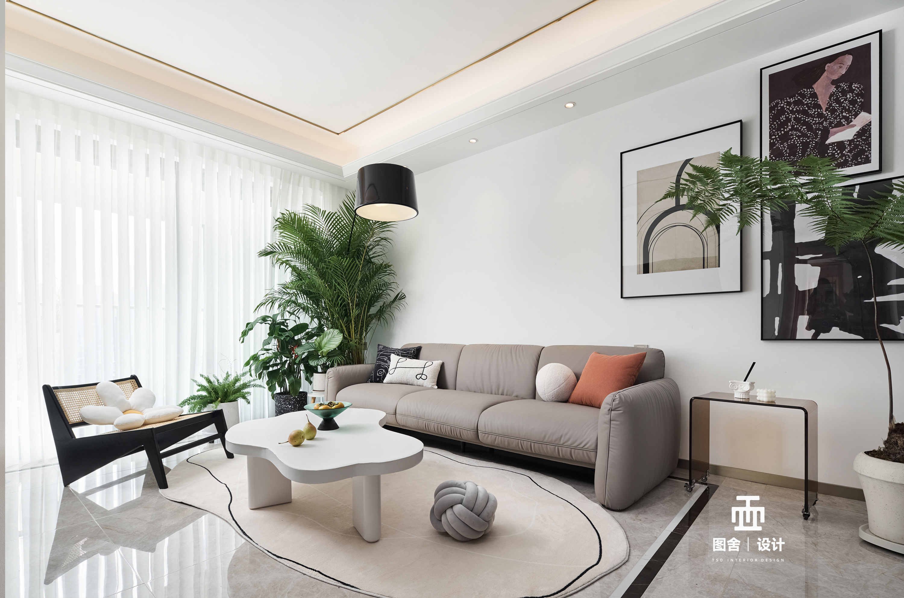 时尚精致的“双面”女主复古,自然新家丨图舍设计-36