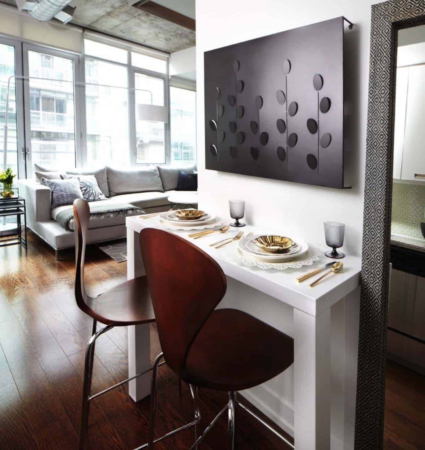 Small contemporary condo features stylish details in Toronto-6