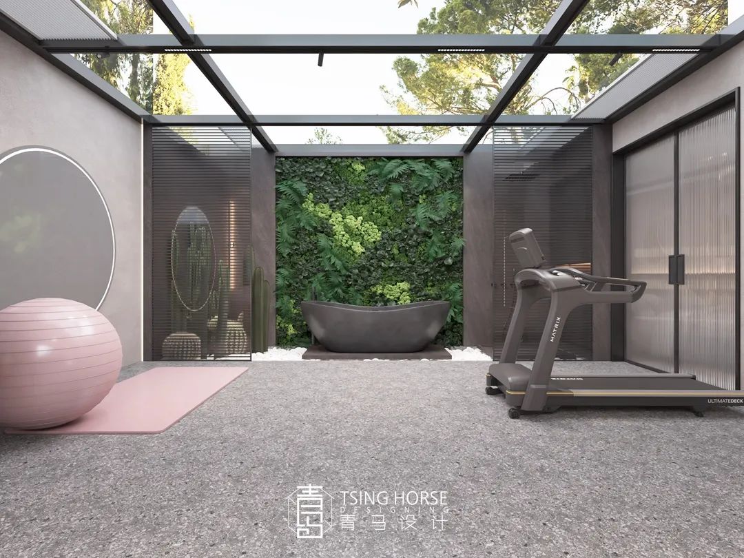 曲江风景线复式设计丨青马别墅空间设计-58