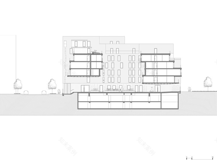巴黎生态区砖砌云层公寓-20