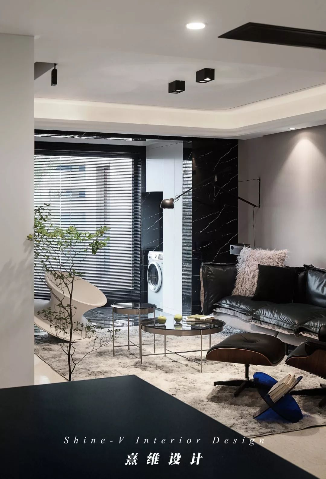 《溯洄》精装房改造 | 黑白灰的现代简约之家-47